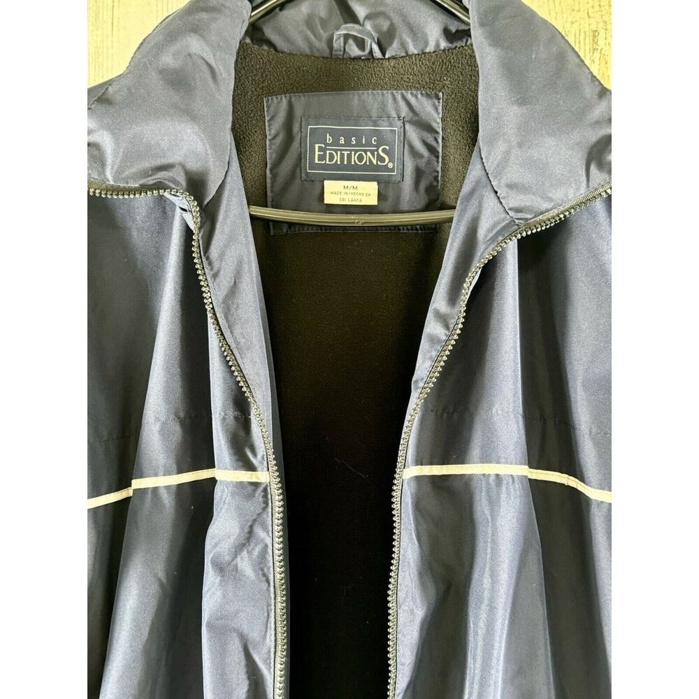 Basic Editions Men’s Collared Work Jacket Navy Bl… - image 4